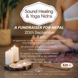Sound Healing & Yoga Nidra – A Fundraiser for Nepal