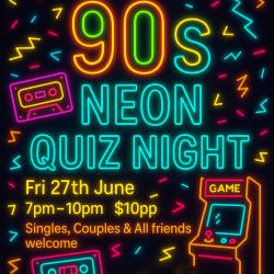 Meet Nelson: Neon 90s Quiz Night